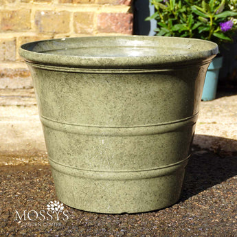 Sage green Liberty Outdoor Plastic Pot 35cm woodlodge