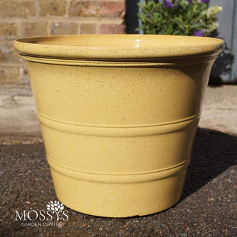 Yellow Liberty Outdoor Plastic Pot 35cm