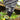 12 inch all weather hanging basket cone black and white tip