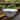 14" Black & White All Weather Hanging Basket Round