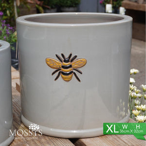 Extra Large Grey bee kind bee pot