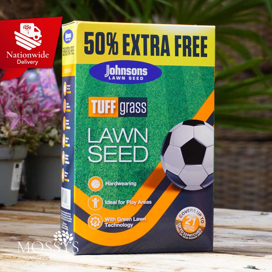 Johnsons Tuff Grass Lawn Seed 525g Mossys Garden Centre