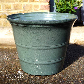 Green Liberty Outdoor Plastic Pot 35cm Woodlodge