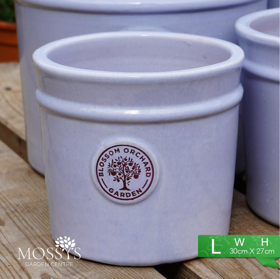 'Blue' Heritage Style Blossom Orchard Frost Proof Cylinder Garden Plan