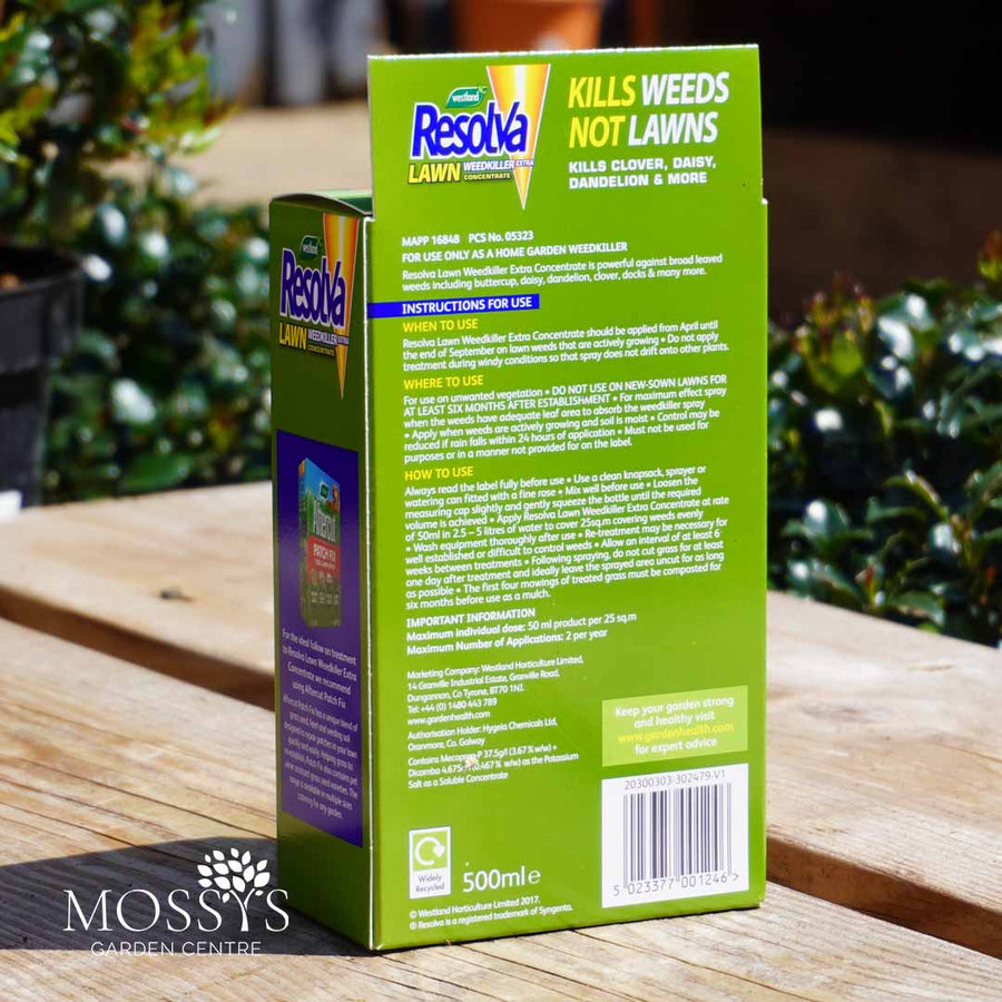 Resolva Lawn Weedkiller Extra Concentrate 500ml Mossys Garden Centre
