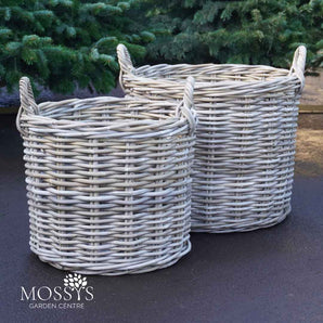 Premium Round Wicker Rattan Home Storage Baskets