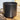 Indoor Satin Finished Capri Pot | Charcoal (18cm)