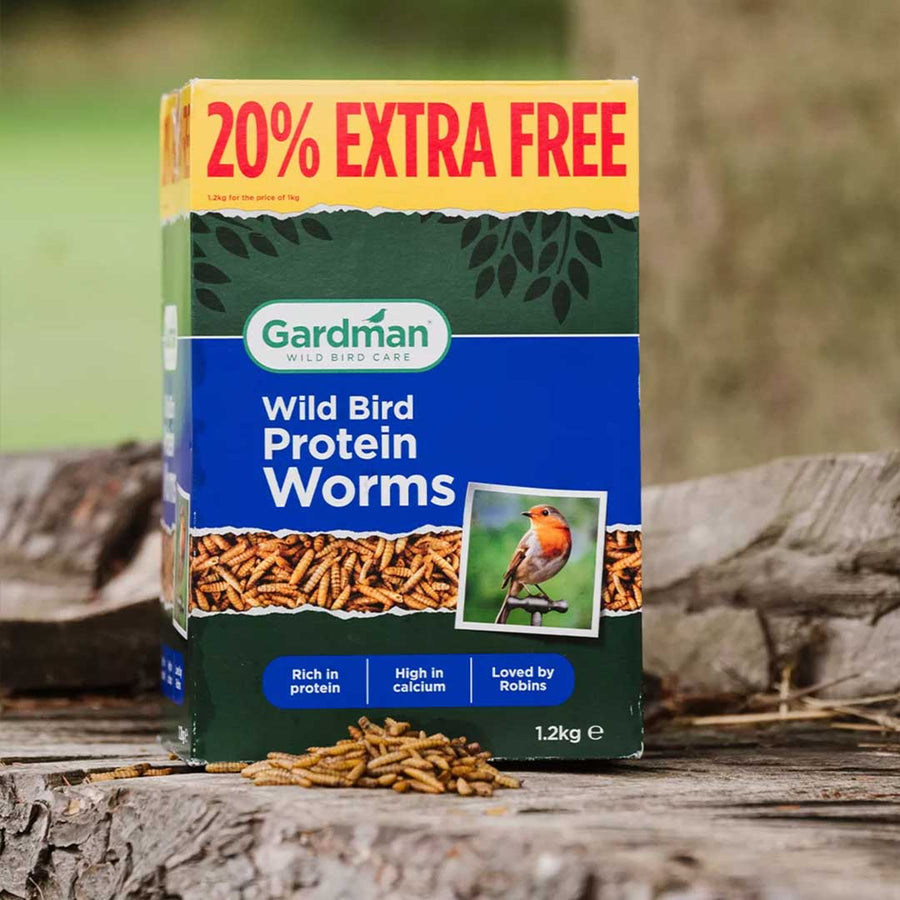 Gardman Wild Bird Dried Protein Worms 1.2kg