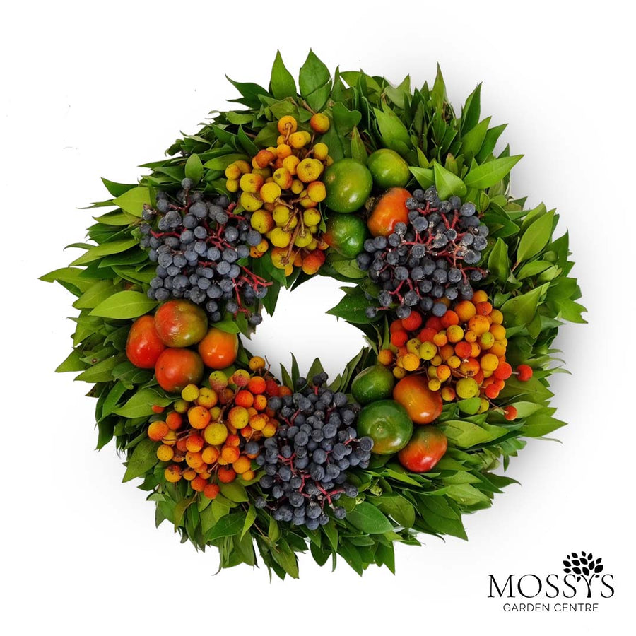 All Natural Christmas Fruit Wreath (25cm)