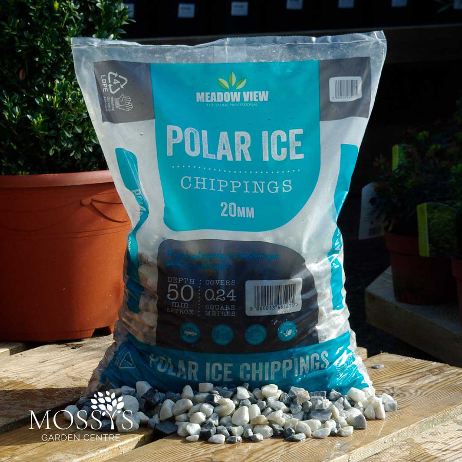 20mm Polar Ice Chippings (White & Grey Mixture) (4+ For Discount)