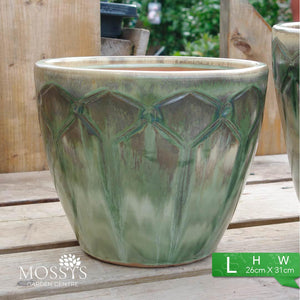 Green Frost Proof Glazed Pots