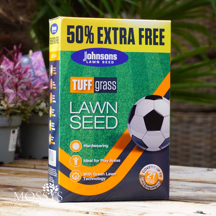 Johnsons Tuff Grass Lawn Seed 525g Mossys Garden Centre