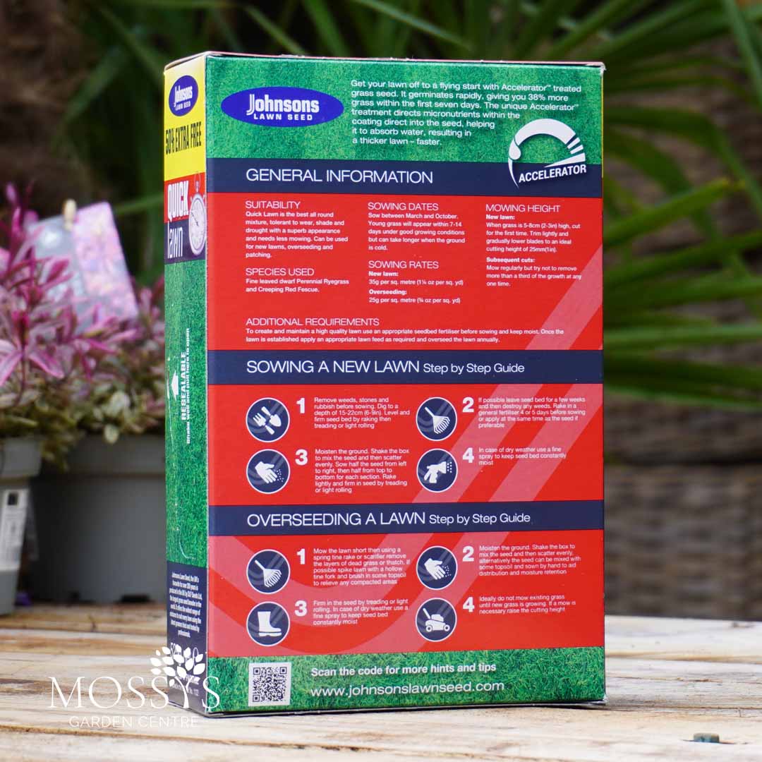 Johnsons Quick Lawn Grass Seed Mossys Garden Centre